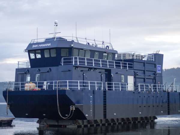 San Hamana Feed Barge Launch